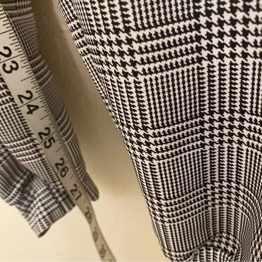 Kelle dance costume black white plaid 2 piece suit pants ON MY WAY 2840 teen
